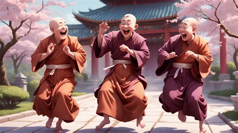 The True Story Of The Three Laughing Monks Youtube