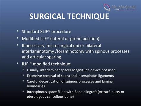 XLIF + ILIF ®circumferential arthrodesis as a minimally invasive | PPT