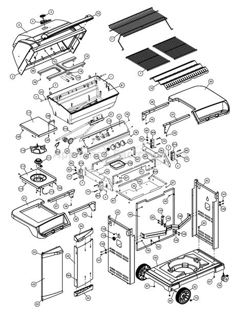 Broil Mate 1155 54 Parts Grills