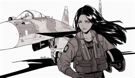 Safebooru 1girl Ace Combat Ace Combat 04 Aircraft Airplane Black Hair