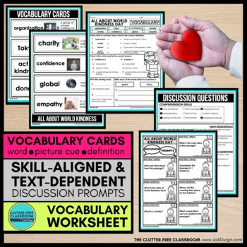 WORLD KINDNESS DAY Reading Comprehension Passages Questions November