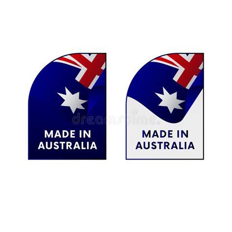 Australia Day stickers. stock vector. Illustration of flag - 28580819