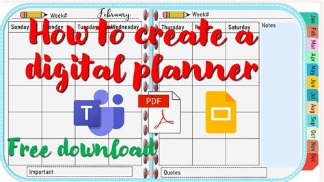 How To Create A Digital Planner Youtube