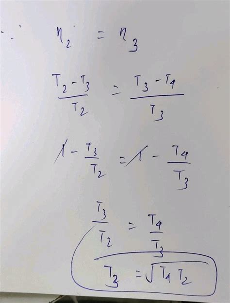 Three Carnot Engines Operate In Series Between A Heat A Temperature Ti