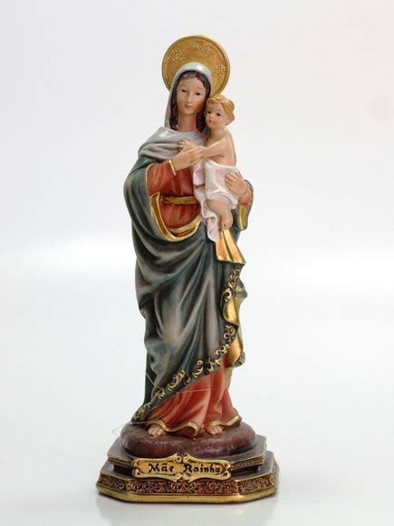 Escultura Imagem Nossa Senhora M E Rainha Cm Elo