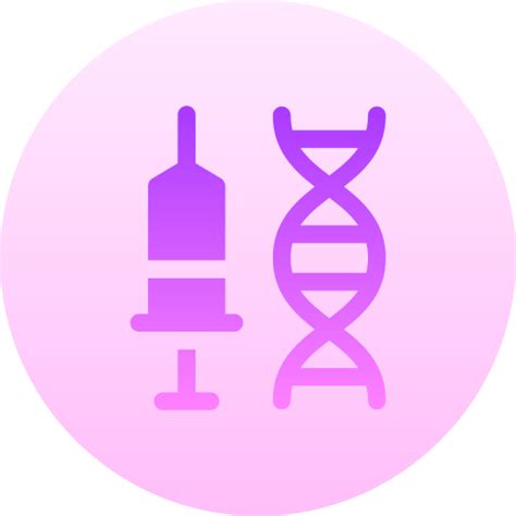 genetic engineering basic gradient circular icon