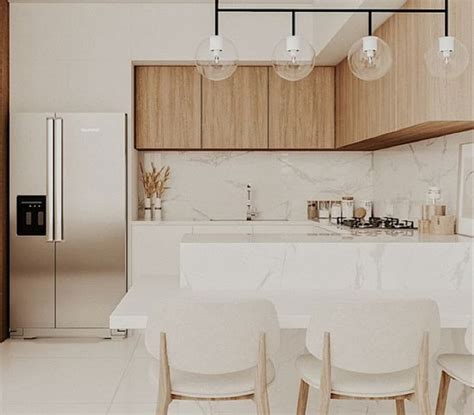 Cocinas en blanco y madera estilo nórdico Decoora