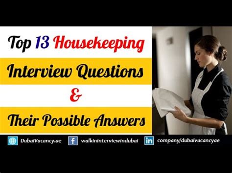 Housekeeping Interview Questions Answers Top Housekeeping Job