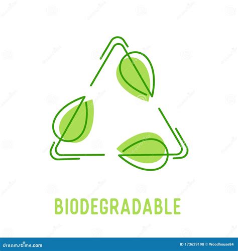 Biodegradable Compostable Recyclable Icon For Plastic Package Sign In