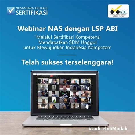 Webinar Nas Dengan Lsp Abi Dalam Rangka Mewujudkan Indonesia Kompeten