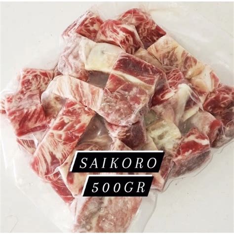 Jual Saikoro Beef Cube Meltique Gr Steak Daging Sapi Shopee