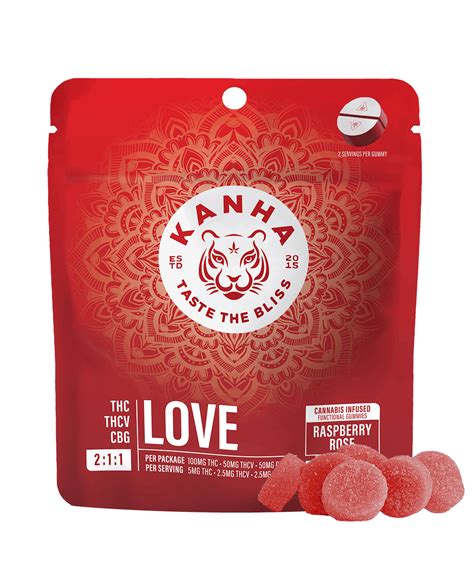 Nano Love Raspberry Rose 2 1 1 Thc Thcv Cbg Gummies 100mg Thc 50mg Thcv And Cbg No Bundle