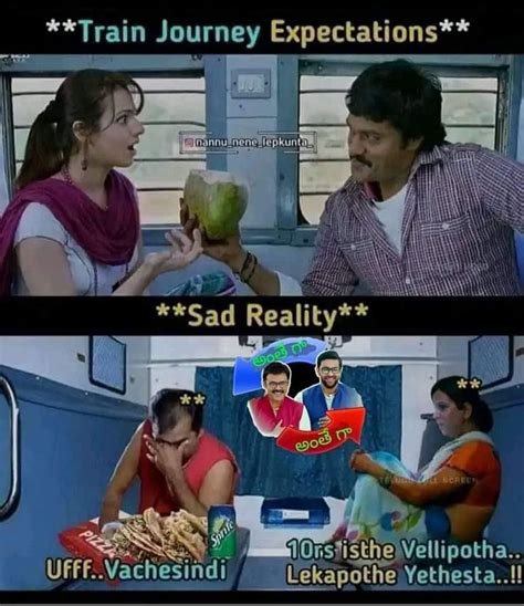 Telugu Jokes Train Journey Reality Baseball Cards Couples Save