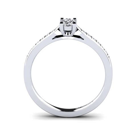 Hochwertige Verlobungsringe Alina 0 25crt Mit 0 25 Karat Diamant Rund