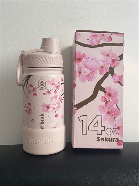 Aquaflask Limited Edition Sakura Cherry Blossoms Oz Food Drinks