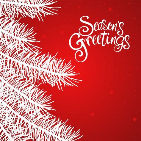 Premium Vector Seasons Greetings Text