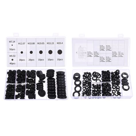 1 Set Rubber Grommet Assortment Firewall Hole Plug Electrical Wire