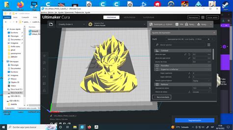 STL Datei Goku Ssj Cuadro Y Silueta Silhouette Und Rahmen3D Druck