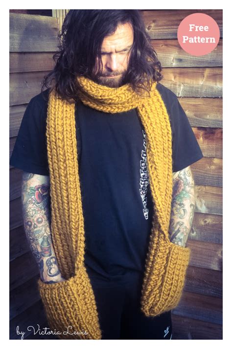 Pocketed Scarf Free Knitting Pattern Page Of