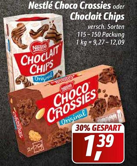 Nestl Choco Crossies Oder Choclait Chips Angebot Bei Simmel