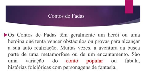 Contos De Fadas E Contos Maravilhosos Ppt Carregar