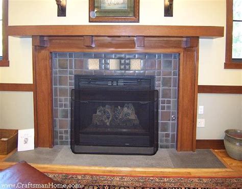 This But Chamfered To The Edge Craftsman Fireplace Fireplace Tile