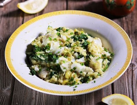 Haddock Leek And Spinach Risotto Recipe Abel And Cole