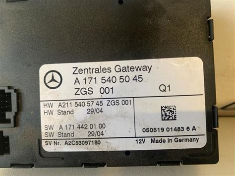 Gateway Module Mercedes SLK 3 5 350 V6 24V A2115405745 MERCEDES