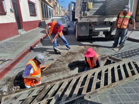 Limpian Y Desazolvan Bocas De Tormenta Para Mitigar Inundaciones