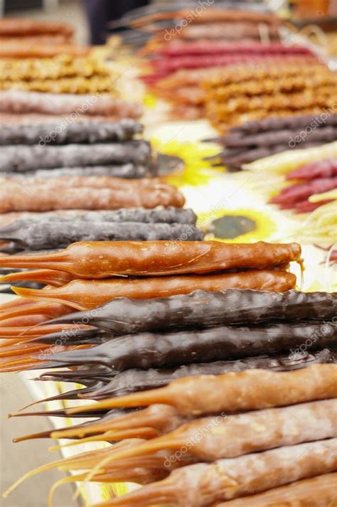 Traditional Georgian Sausage Shaped Candies — Stock Photo © Elet1