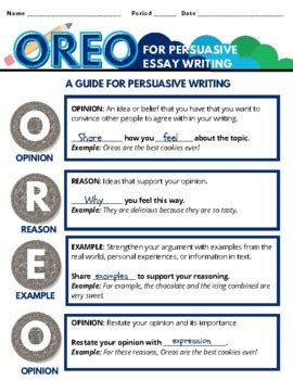 NEW OREO Writing Strategy For ESSAYS Persuasive Writing By HeyyMsTucker