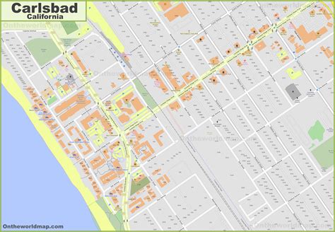 Carlsbad Downtown Map - Ontheworldmap.com