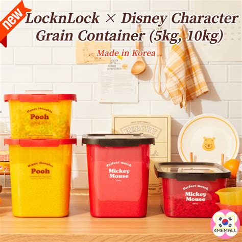 Locknlock D Isney Character Winnie The Pooh Mickey Character Rice