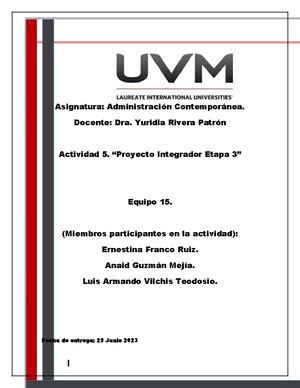 Actividad Automatizada Procesos Organizacionales Studocu