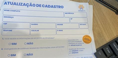 Atualize Seu Cadastro E Fique Ligado A Tudo O Que Acontece Na Apcef Pr