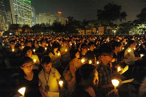 Tiananmen Massacre Remembered At Massive Hong Kong Vigil China Worker