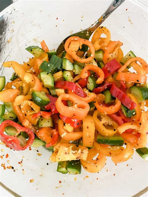 Viral Pepper And Cucumber Salad Lovely Delites