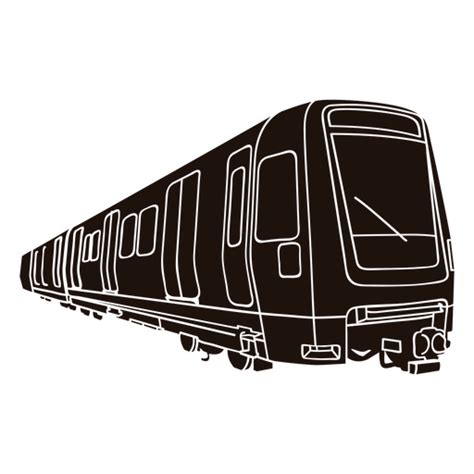 Design Png E Svg De Silhueta De Transporte De Trem Para Camisetas