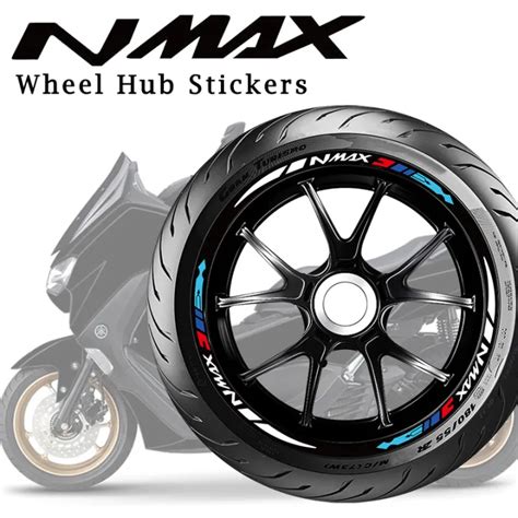 Motorcycle Wheel Sticker Reflective Rim Scooter Hub Strips Decal