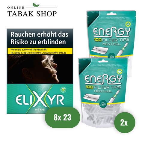 Elixyr Plus Zigaretten Menthol Filter Kaufen Online Tabak Shop