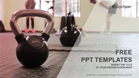 Free Kettle Bell Fitness Powerpoint Template - DesignHooks