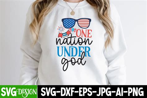 One Nation Under God T Shirt Design One Nation Under God Svg Cut File