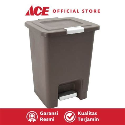 Jual Ace Krisbow 10 Ltr Tempat Sampah Plastik Cokelat Baru Shopee