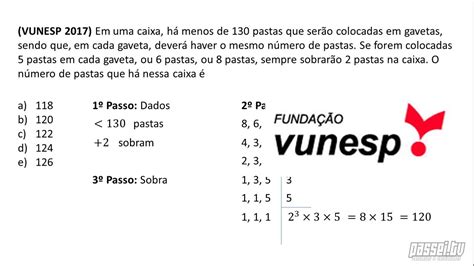 Matem Tica Vunesp Quest O Resolvida Mmc Youtube