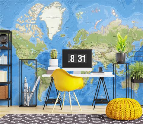 3d Graffiti World Map 1100 Wall Murals Aj Wallpaper