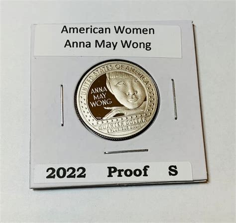 2022 S Anna May Wong American Women Quarter Proof In Coin Etsy