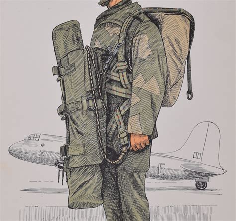 The Parachute Regiment Institute of Army Education 1954 uniform lithograph