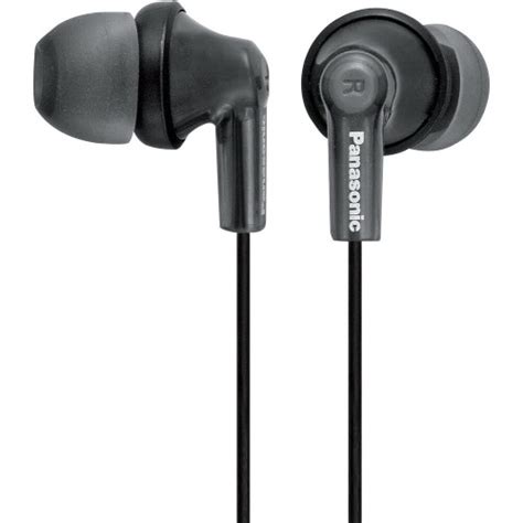 Panasonic In Ear Earphones Natural Fit Canal Earbud Earphone Black Rp