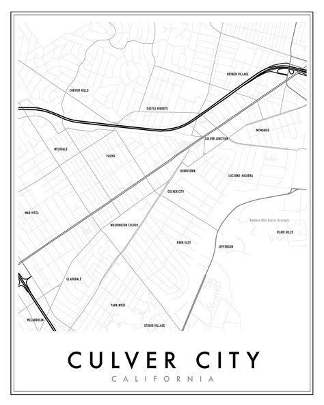 Culver City Map Print – Capricorn Press