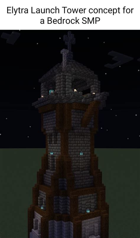 Elytra Launch Tower Concept For Bedrock Smp Ifunny